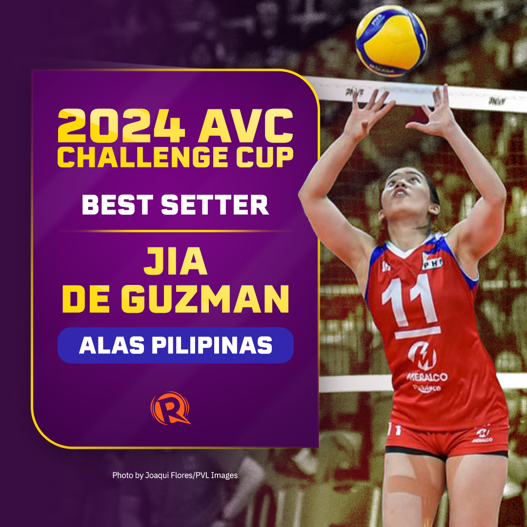 NEVER ANY DOUBT.

Eight-time PVL Best Setter and Alas Pilipinas captain Jia de Guzman validates her international-level playmaking skills as the 2024 AVC Challenge Cup Best Setter! #AVCChallengeCup2024 trib.al/eBQBt27