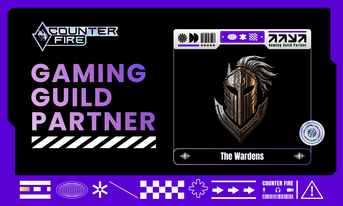 The Wardens⚔️<a href="/playCounterFire/">Counter Fire</a>

We are excited to collaborate with Counter Fire as a Gaming Guild Partner.

Join the fun in their Play-to-Airdrop Campaign &amp; win Gems, WL spots, &amp; even a Founder's Tag Airdrop!🪂

Win Guaranteed WL spots in our gaming night, 6PM UTC on Friday🎮👈