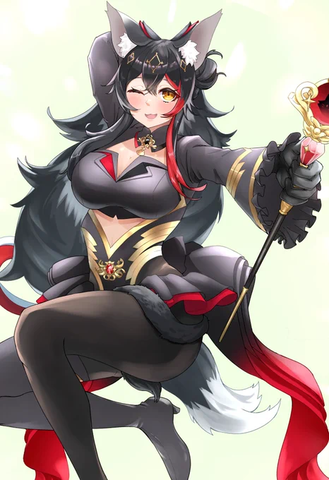 リクエストありがとうございました!ホロウィッチ衣装かわいい～#みおーん絵 
