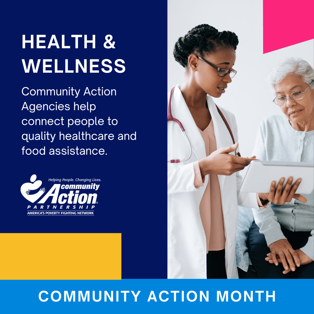 CAPartnership's tweet photo. Too many Americans are still uninsured or struggling to consistently afford adequate food for their household. #CommunityAction Agencies help connect people to quality healthcare and food assistance. #ImpactWednesday #CommunityActionMonth #60YearsStrong https://t.co/Lpi64HGXRa