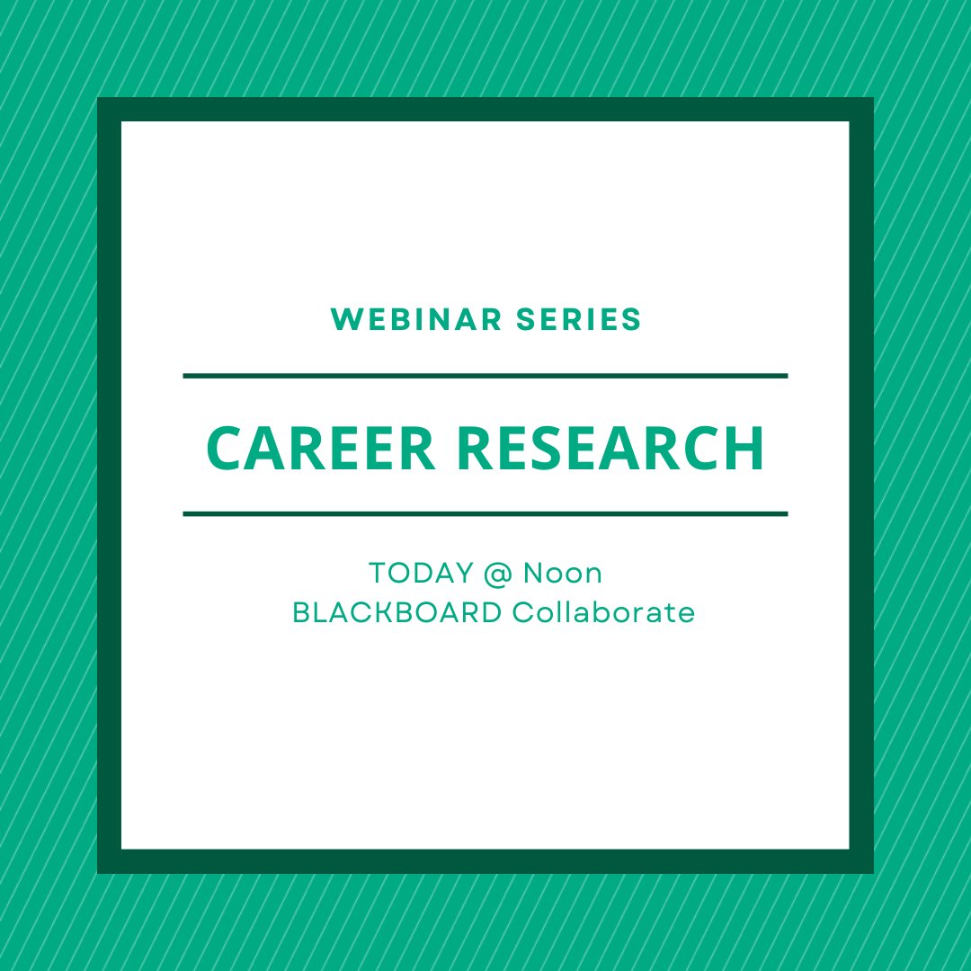 #Chaps Join us TODAY at noon via Blackboard Collaborate to learn about today's career readiness topic, Career Research! Registration is required. cod.edu/student_life/r… #BeCareerReady #Career #CareerServices #ChapsGetHired #COD #CollegeofDuPage #WednesdayWebinar