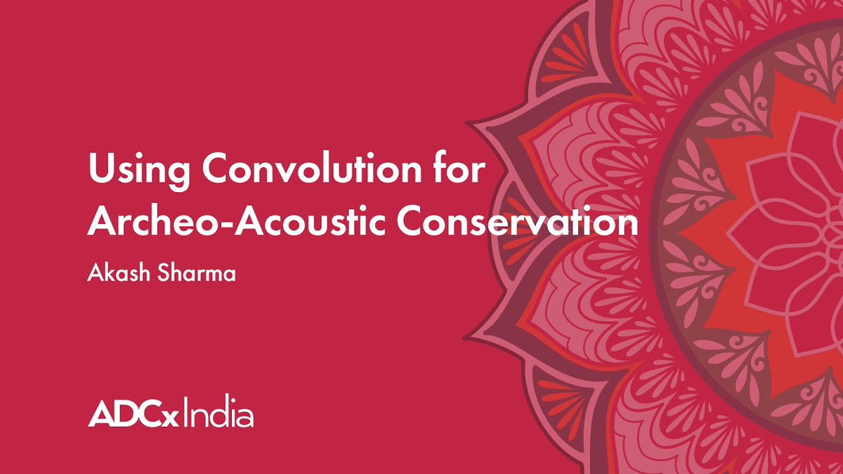 We have just released a new ADC Conference Video! 

Using Convolution for Archeo-Acoustic Conservation - Akash Sharma - ADCx India 2024

youtube.com/watch?v=XP4N1B…

#Adcxindia #Architecture #Programming #audiodevcon