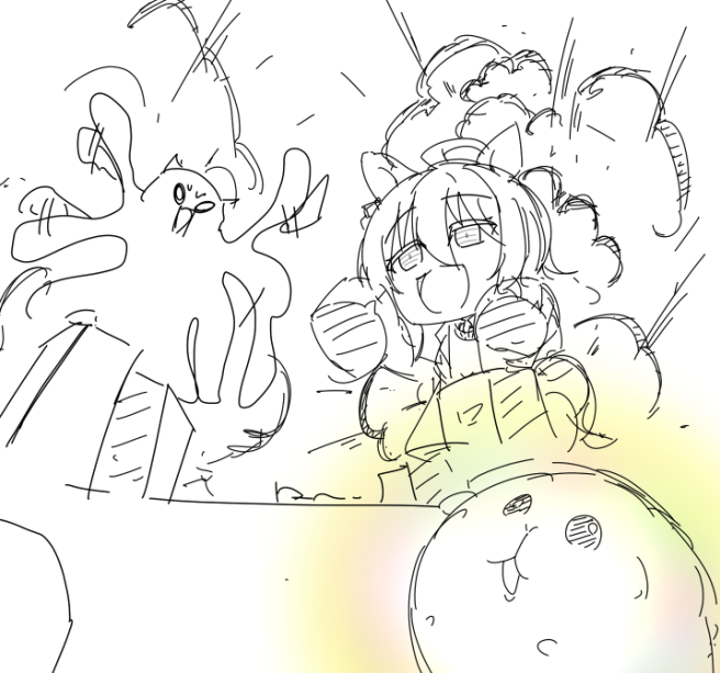 巨大化ポケットvs巨大化タキオンvs通りすがりのモルモット君vsカフェの前髪vsダンツvsダークライ 