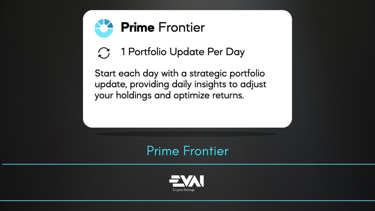 evai_io's tweet photo. Curious about what Prime Frontier is? 

Here's a breakdown 👇 

Daily insights for portfolio composition are at the core of this offering, crafted for strategic investors in the spot market. 

Start each day with a recommended portfolio composition derived from the latest market data. 

This guidance helps you adjust your holdings to reduce risk and enhance potential returns, keeping your strategy finely tuned to market dynamics.

Sign up and get 30-day access to Prime Frontier

https://t.co/4WukNdST4z