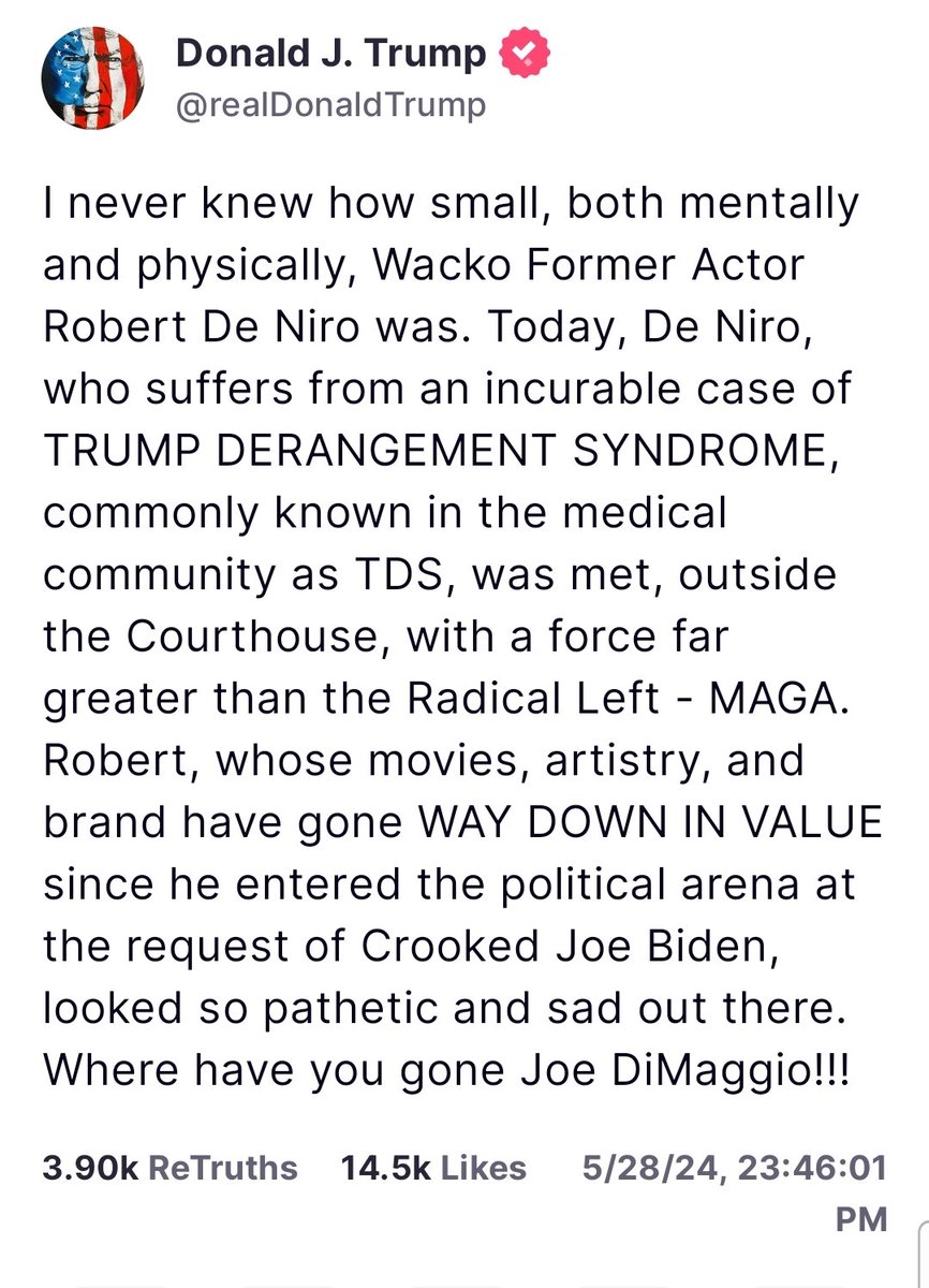 Wait a minute -- does Trump think Robert De Niro and Dustin Hoffman are the same guy?