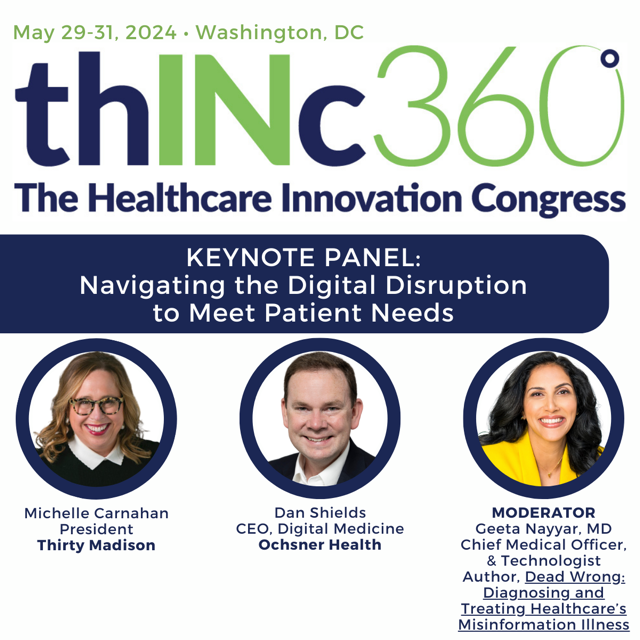 drgnayyar's tweet photo. I'm excited to speak at #thINc360 – The Healthcare Innovation Congress, this week in DC!
Are you joining me to help solve the healthcare complexities of today and shape the future of #healthcare?
More info: https://t.co/Sw35KIHP3k https://t.co/vP0cD42SoS