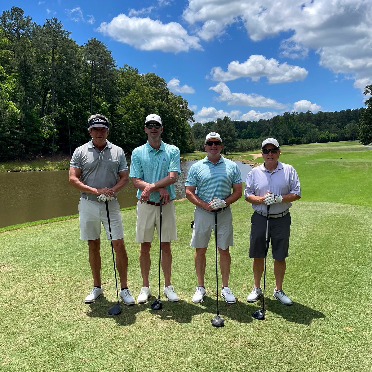 Last week, Robert Jones and Paul Fleming of @bankersins had a great time participating in the Keith Crisco Memorial Golf Tournament! The event, which we co-sponsored with @Travelers, supports the @Pfeiffer1885 Falcon Club. 🏌🏼‍♂️ #BankersInsurance #PfeifferUniversity #GoFalcons