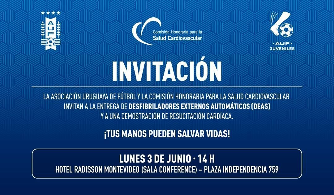 Con ésta acción conjunta lograremos que todos los cuadros de futbol juvenil de Montevideo tenga DEAs y gente entrenada en RCP ... un golazo.