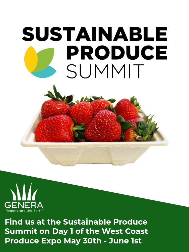GeneraInc's tweet image. The team is heading to Southern California for the West Coast Produce Show. Stop by our table at the Sustainable Produce Summit and find out how our produce packaging made from grass can help your company achieve sustainability goals this year!
#Compostable #Sustainable #Genera
