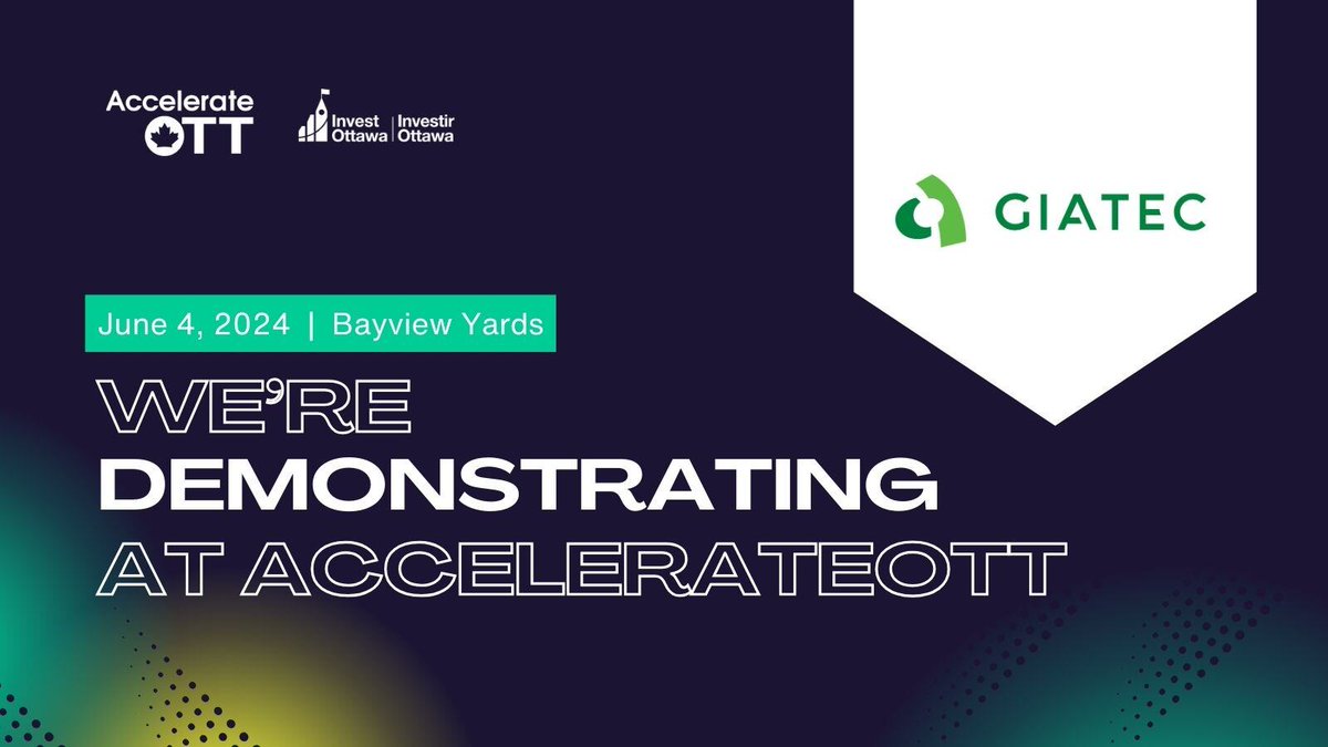 Giatec is excited to attend AccelerateOTT hosted by @Invest_Ottawa on June 4th 🙌 Visit our booth to check out demos of our groundbreaking concrete testing products throughout the afternoon! 🎟️ Get your tickets today: hubs.ly/Q02yFXnd0 #AccelerateOTT #InvestOttawa