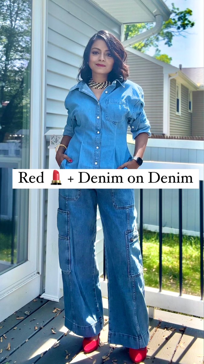 Happy Wednesday!
Here’s my Denim on Denim with red lips #Ootd 
Watch here👉🏽 instagram.com/reel/C7iTMfjIK…

<a href="/madewell/">Madewell</a> <a href="/LOrealParisUSA/">L'Oréal Paris USA</a> <a href="/Target/">Target</a> <a href="/T3Micro/">T3Micro</a> #summer2024 #summerfun #summervibes #Barbecue #bostonblogger