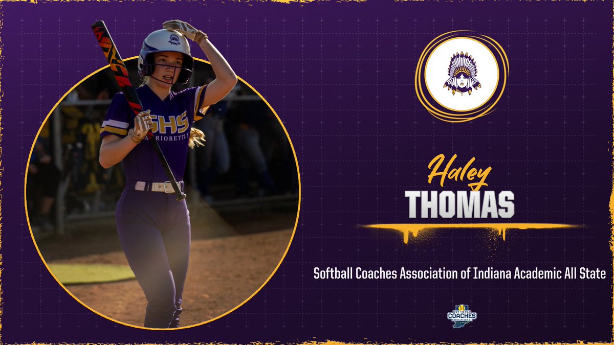 Congratulations Haley Thomas on being selected to the Softball Coaches Association of Indiana’s Academic All State Team! scaindiana.com/academic-all-s…