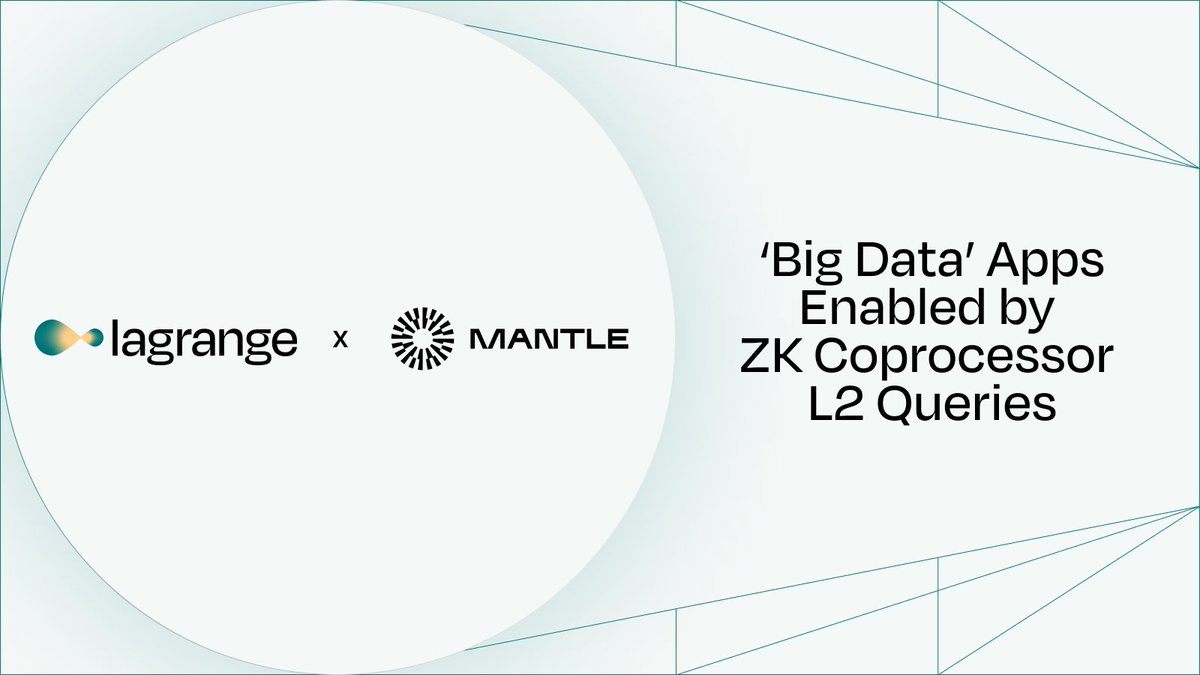 Lagrange’s ZK Coprocessor has integrated with @0xMantle, allowing developers to perform efficient, inexpensive and extremely fast queries directly from their Mantle Network smart contracts 🔥 Try it out: bit.ly/3wjyuH7 More details below: