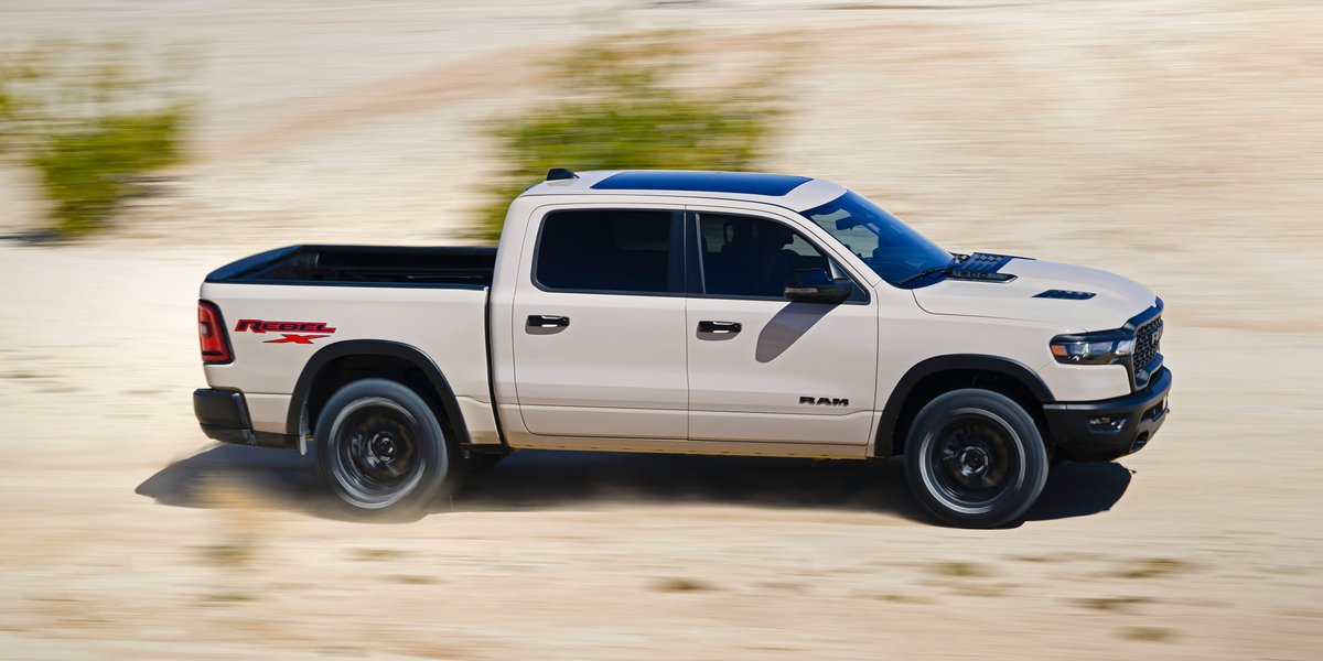 RamTrucksCanada's tweet image. Ten years ago, a legend was born. Kick off a new decade of off-roading dominance in the all-new 2025 Ram 1500 Rebel X.

Limited quantities available.

#RamTrucks #RamRebel