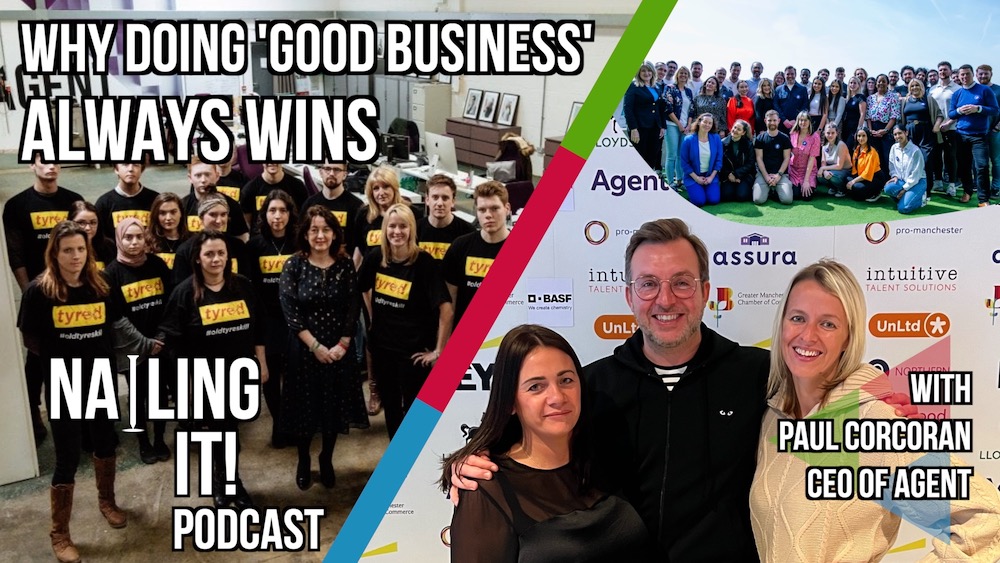 Why doing 'good' business always wins. 💡 And does a four-day working week work❓ Just one of the thing CEO of Agent Paul Corcoran discusses in the latest edition of our Nailing It podcast. 🎧 LISTEN 👉pod.fo/e/23e92c