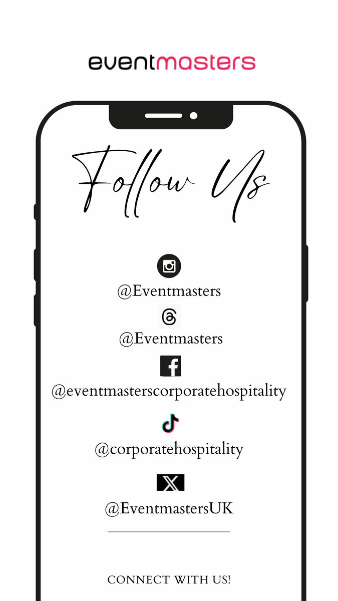 EventmastersUK's tweet photo. Make sure you are following us on all platforms to never miss another post!! 📷
Links below:
https://t.co/BgPoKweEW4
https://t.co/LaDRUimAtm
https://t.co/ACCJHoBckn
https://t.co/8RQ6O9k5FH
https://t.co/tHzxhEBBDk
#hospitality #corporateevents #eventmasters #VIP https://t.co/ZHq71F09OM
