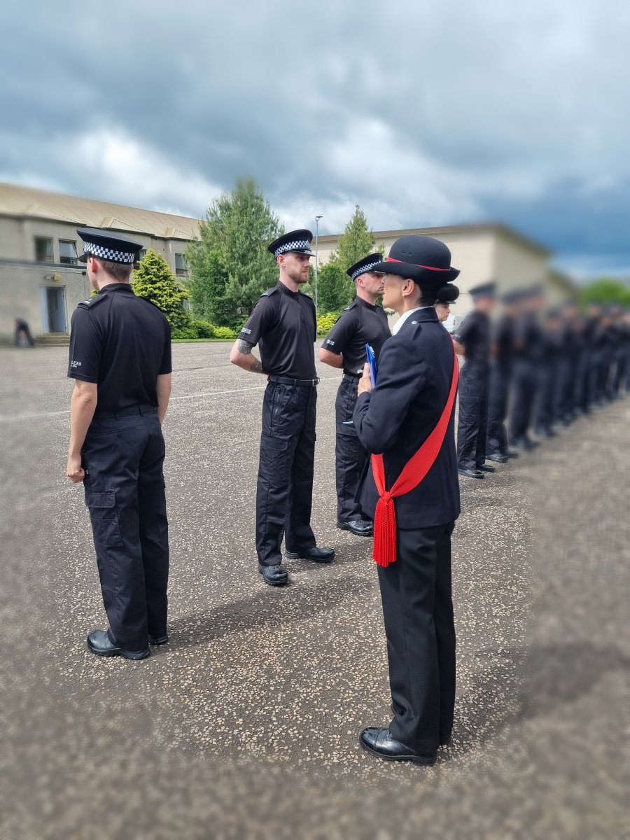 The second Formal Inspection for Course 03/23 this afternoon, ahead of their Passing Out Parade in two weeks time. #LifeOfAProbationer