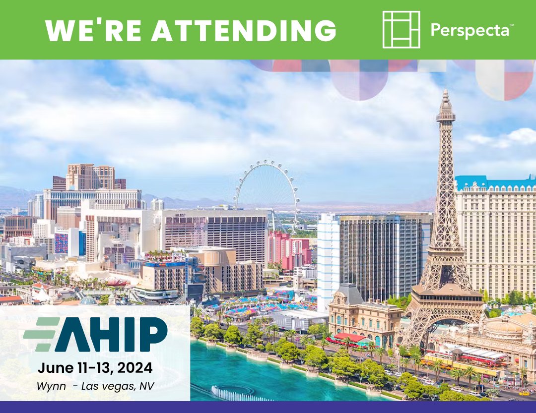 GoPerspecta's tweet image. We&apos;re thrilled to announce our attendance at AHIP on June 11-13, 2024, at the Wynn in Las Vegas. Who else is headed to the show? Send us a message and let&apos;s connect!

#ProviderDataManagement #ProviderDirectory #PriceTransparency