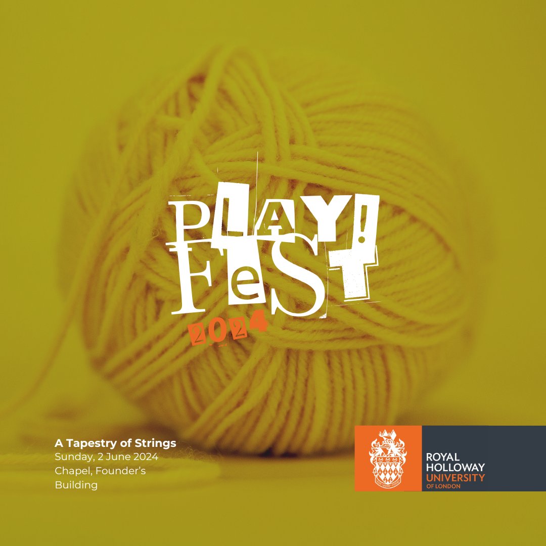 🚀@RoyalHolloway are looking forward to launch #PLAYFestival this weekend with events from Raven Opera Company, our wonderful string players from the Department of Music, to our Family Concert with Royal Holloway Brass Band.

All of our events are FREE: bit.ly/4aAHKVp