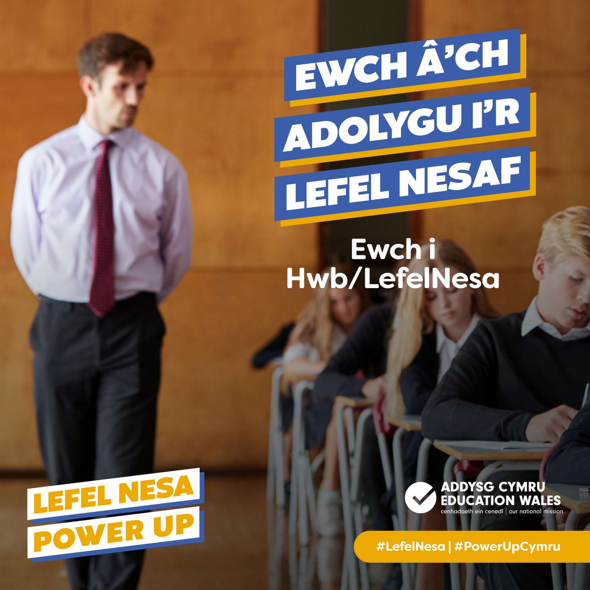 Os oes angen cymorth ychwanegol arnoch i helpu gyda'ch adolygu, mae @e_sgol yma i chi!

Bydd gwersi adolygu yn mynd â'ch paratoadau ar gyfer arholiadau i'r lefel nesaf.

Ewch i llyw.cymru/lefelnesa i ddarganfod mwy. 

#LefelNesa