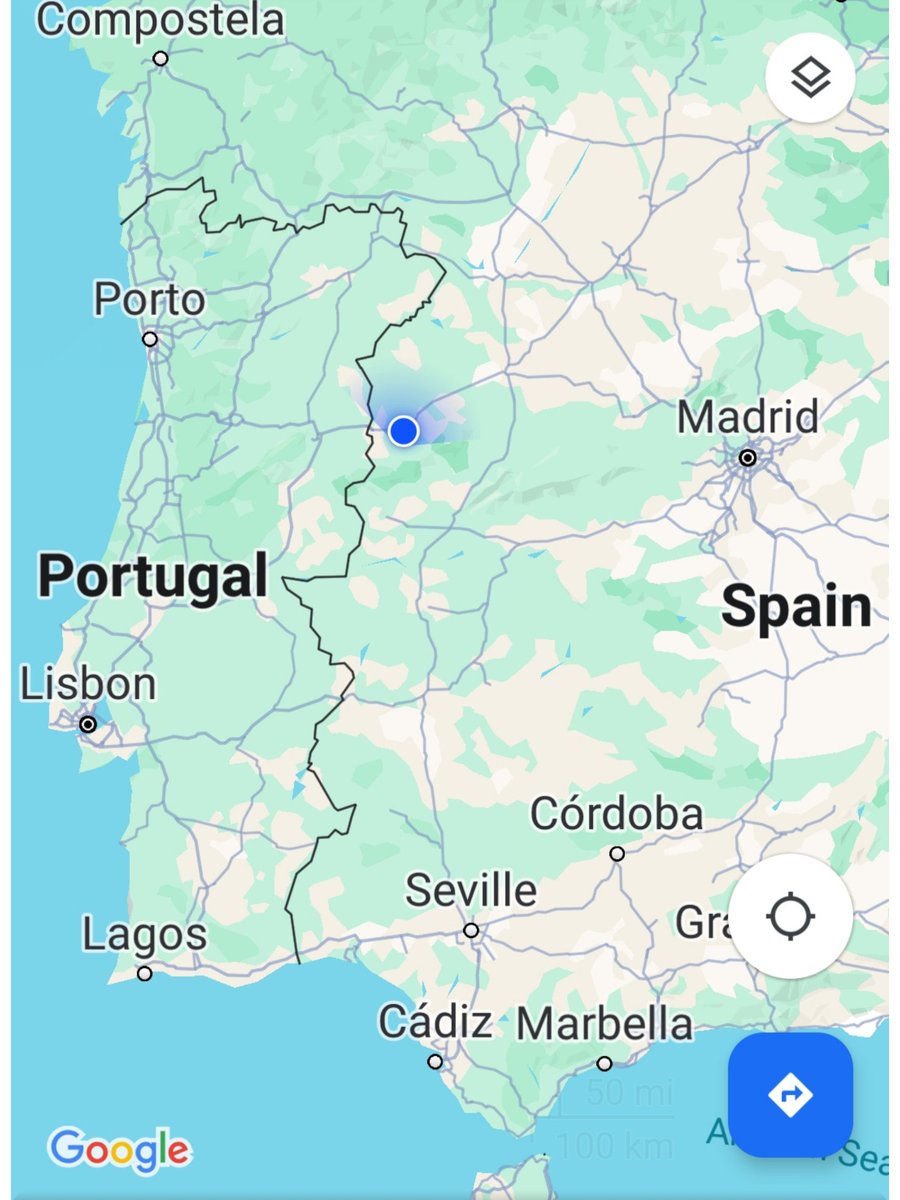 Your Queen of Schengen is traveling from Porto to Madrid. Wonderful scenery. No passport control. Freedom of Movement. Long live the EU. 

🇪🇸🇵🇹🇪🇺❤