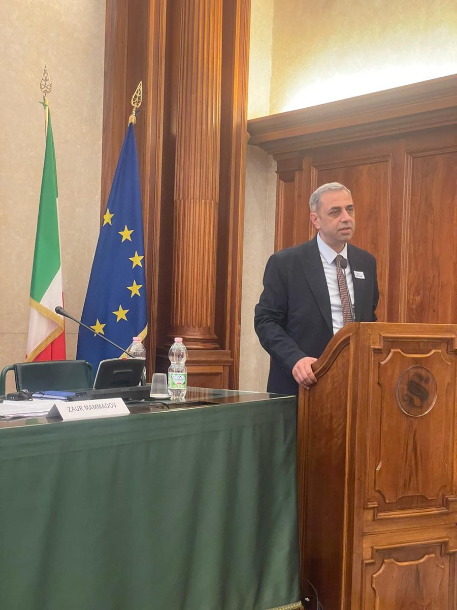 AIR Center Head of Department @CavidVeliev's presentation elaborated on the mobility and sustainability of international transport corridors and provided a comprehensive overview of Azerbaijan's transit capabilities.