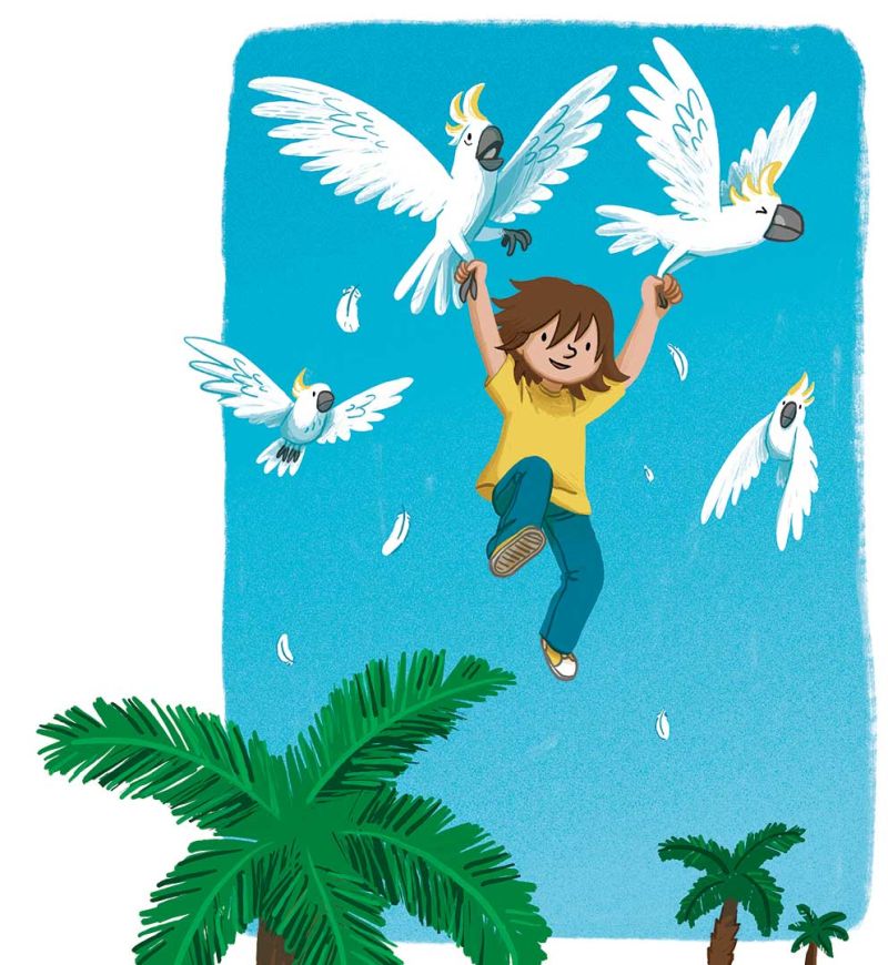 CintaVillalobos's tweet photo. 🦜 Esta ilustración forma parte de una prueba que hice para una editorial inglesa.

Aunque no salió adelante, me encantan las ilustraciones que hice para la prueba y por eso un par de ellas están en mi portafolio. El texto era una historia bastante loca y llena de animales 😊 https://t.co/tZgwi8Xlff
