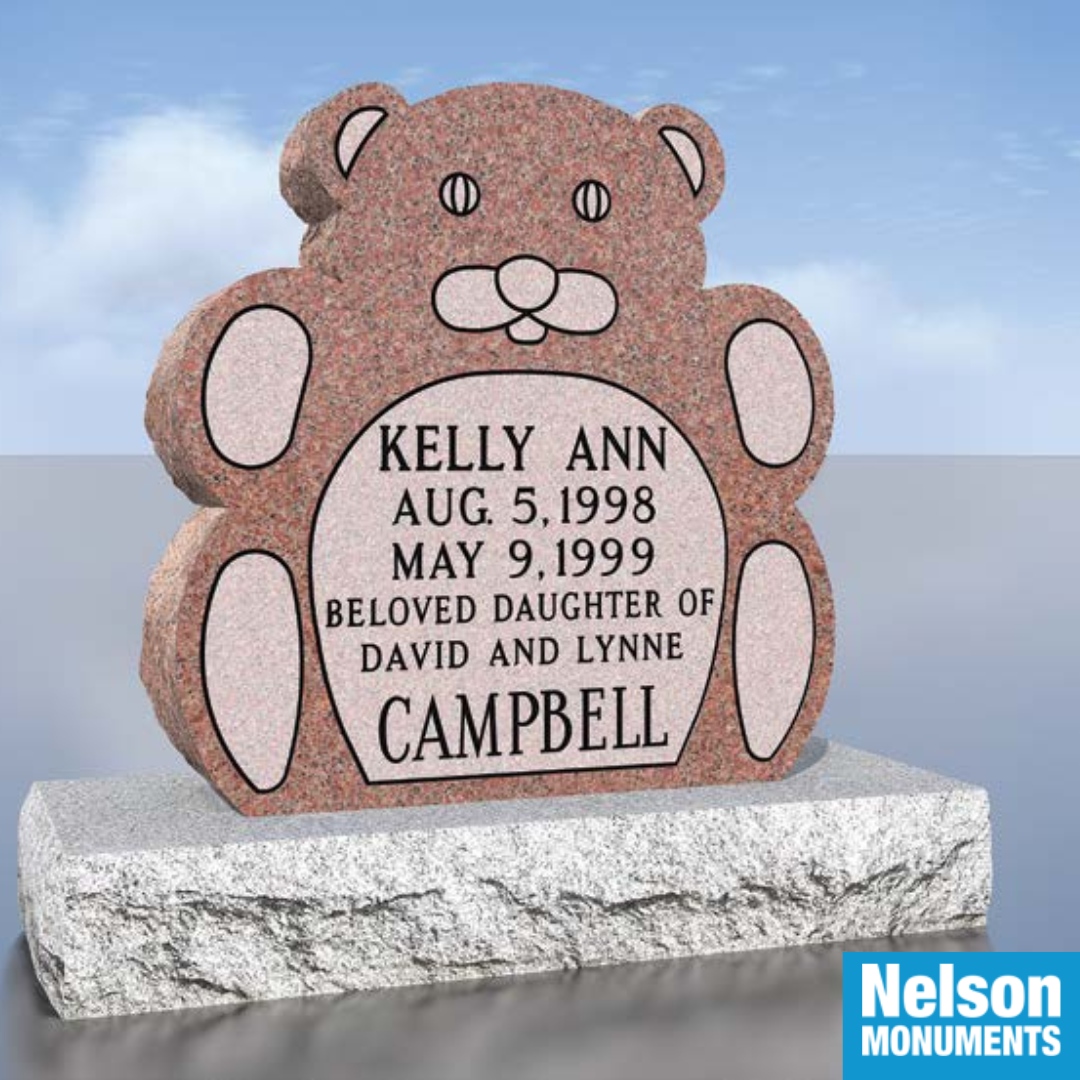 Carved in the shape of a bear, it has frosted features to form a face and paws. The inscription is written in a frosted panel with cut-in letters painted black.

See more here 🌐 rb.gy/ned2qy
.
.
.
#NelsonMonuments #Sussex #MountPearl #Fredericton #Moncton #SaintJoh...