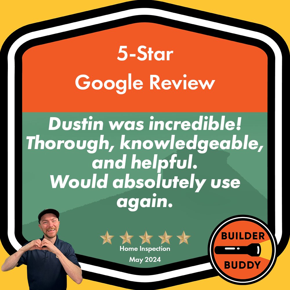 Another day, another five-star review!

 #WNChomeinspection #Ashevillehomeinspection #homeinspection #WNChomeinspector #NChomeinspector #wnchomebuyers #Ashevillehomeinspector #AshevilleNChomeinspector #builderbuddy #homeinspector