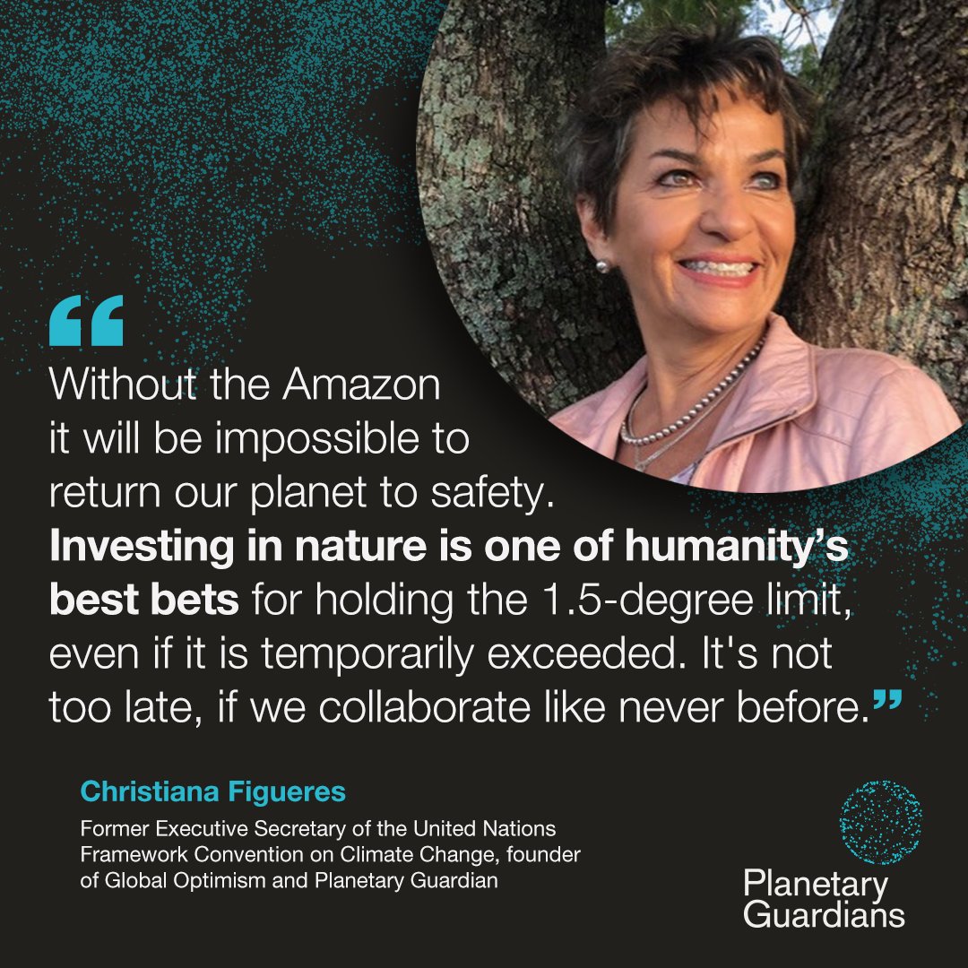 We are delighted to announce that Dr. Carlos Nobre (@theamazonwewant) and @CFigueres (@OutrageOptimism) are joining The Planetary Guardians.