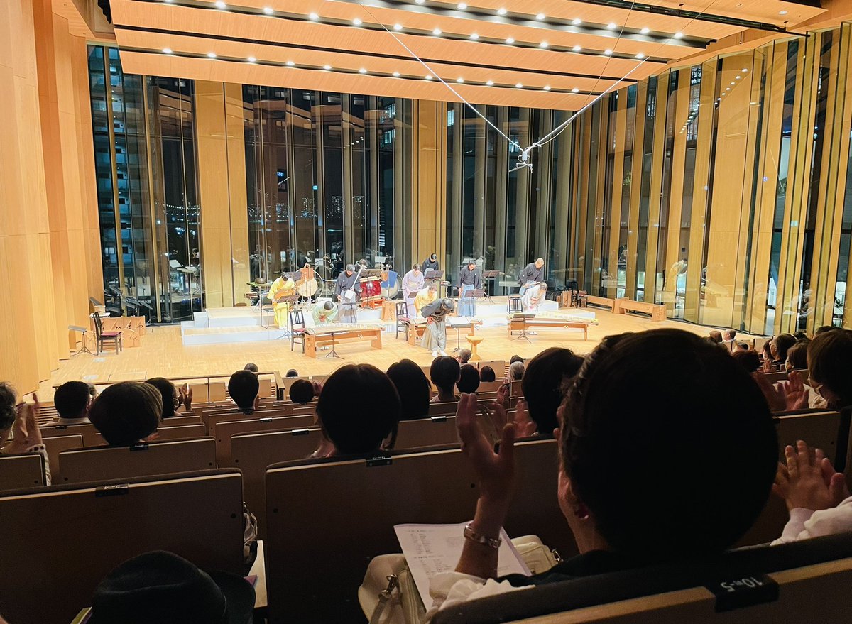 5年ぶりの再演、やはり本番の空気は最高！演奏者の皆さんカッコイイです❣️

#日本音楽集団