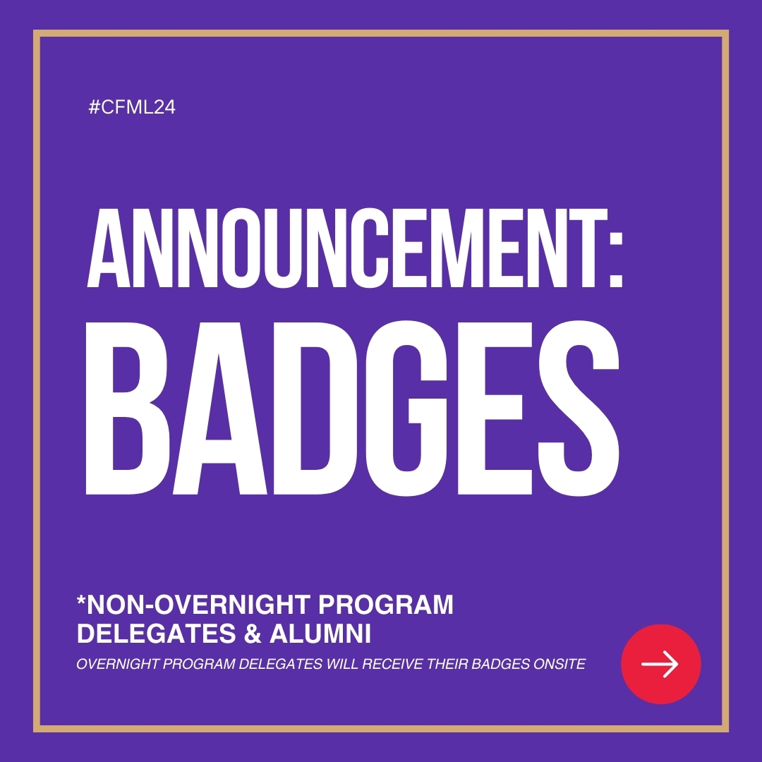 FutureDocsNow's tweet image. Attention Non-Overnight Program Delegates and Alumni - #CFML24 Badges are ready for you to print! Swipe to see all the details (which were also sent to you by email, so go check that too 😉). We can&apos;t WAIT to welcome you to the Congress in just a few short weeks!