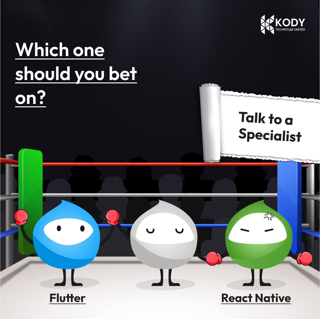 kody_technolab's tweet image. #Flutter&apos;s AOT compilation and #ReactNative&apos;s npm support are both lit! 
But which one&apos;s gonna help you slay the app game? 

Dig deeper into this matter here: kodytechnolab.com/blog/flutter-v…

#FluttervsReactNative #AppDevelopment #SoftwareDevelopment #CEO #CTO #FlutterCommunity