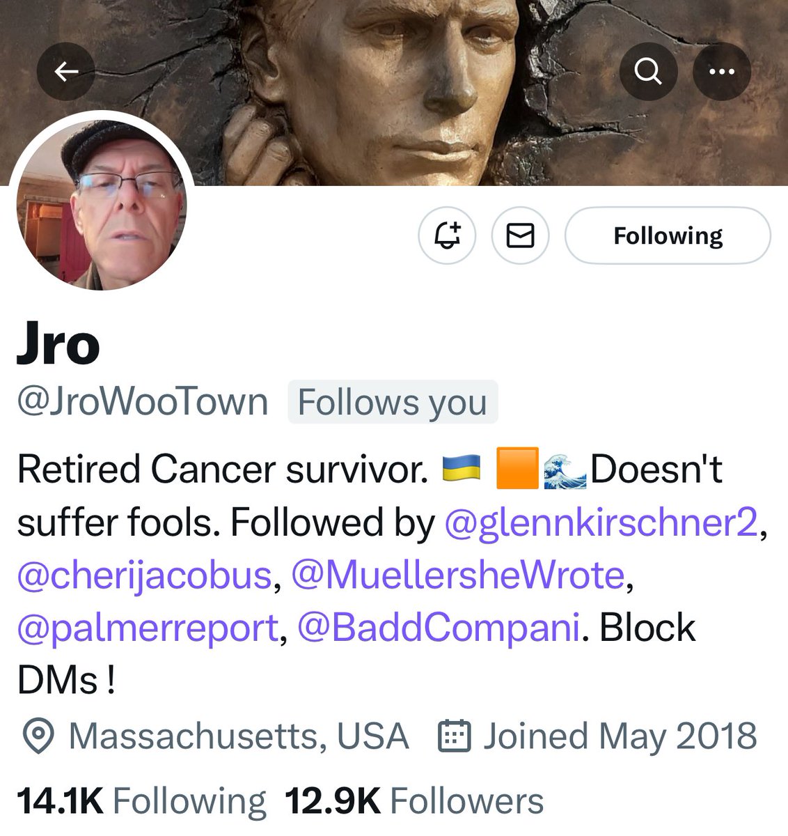 I’m not giving up because my friend Jro @JroWooTown is an amazing democracy defender, a warrior being a cancer survivor and a wonderful follow ! Please do everything you can to make sure this post gets seen He is only 58 away from reaching his next mile stone of 13 K I