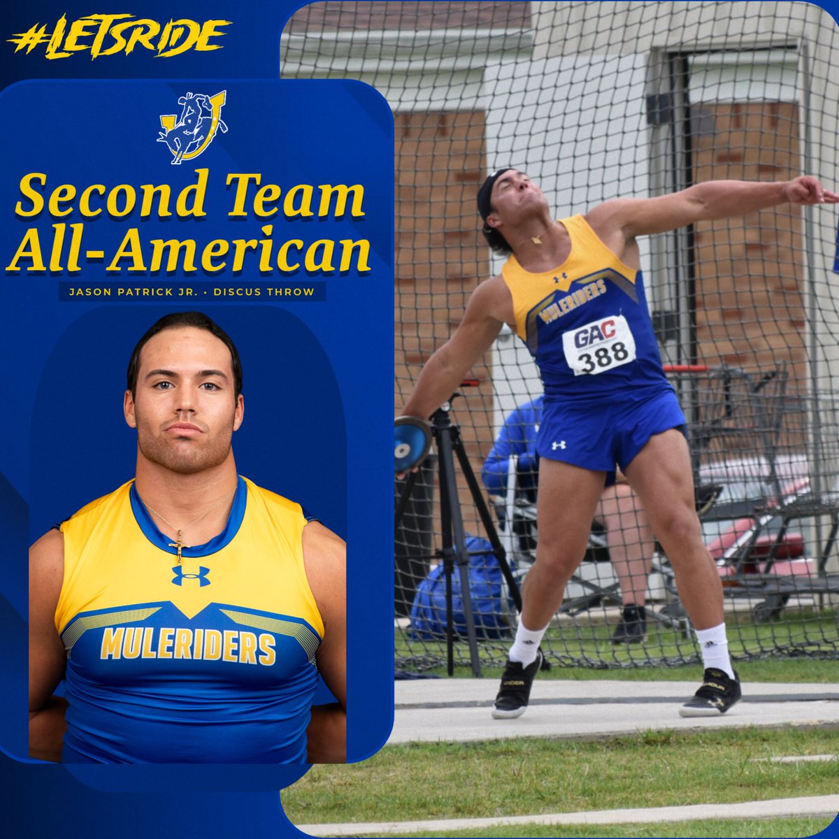 𝑶𝒖𝒓 𝑮𝒖𝒚💪

👏👏👏 Congratulations to JPJ on an outstanding season that was capped off at the NCAA DII National Championship‼️‼️

#GoMuleriders #LetsRide #theGAC