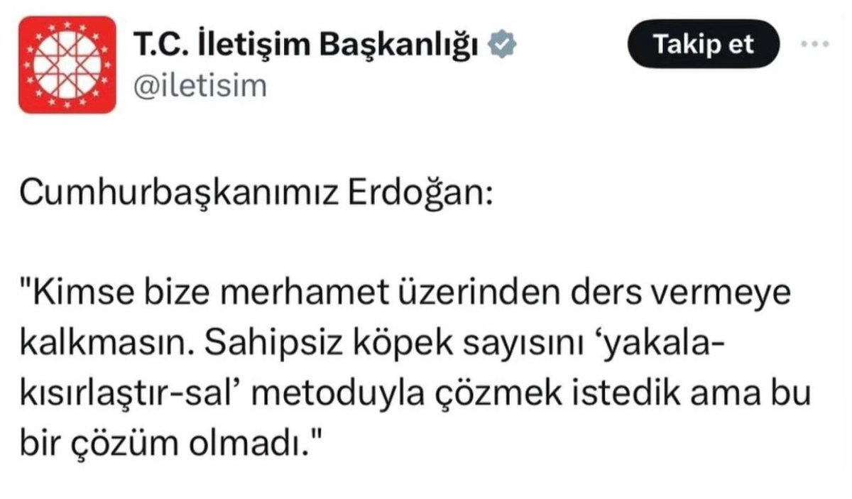 Belediyelerin kısırlaştırma yapmadığına dair yaptığımız onbinlerce yayın, başvuru, şikayet hiçbir şey ifade etmemiş. @RumeysaKadak @pervintuba