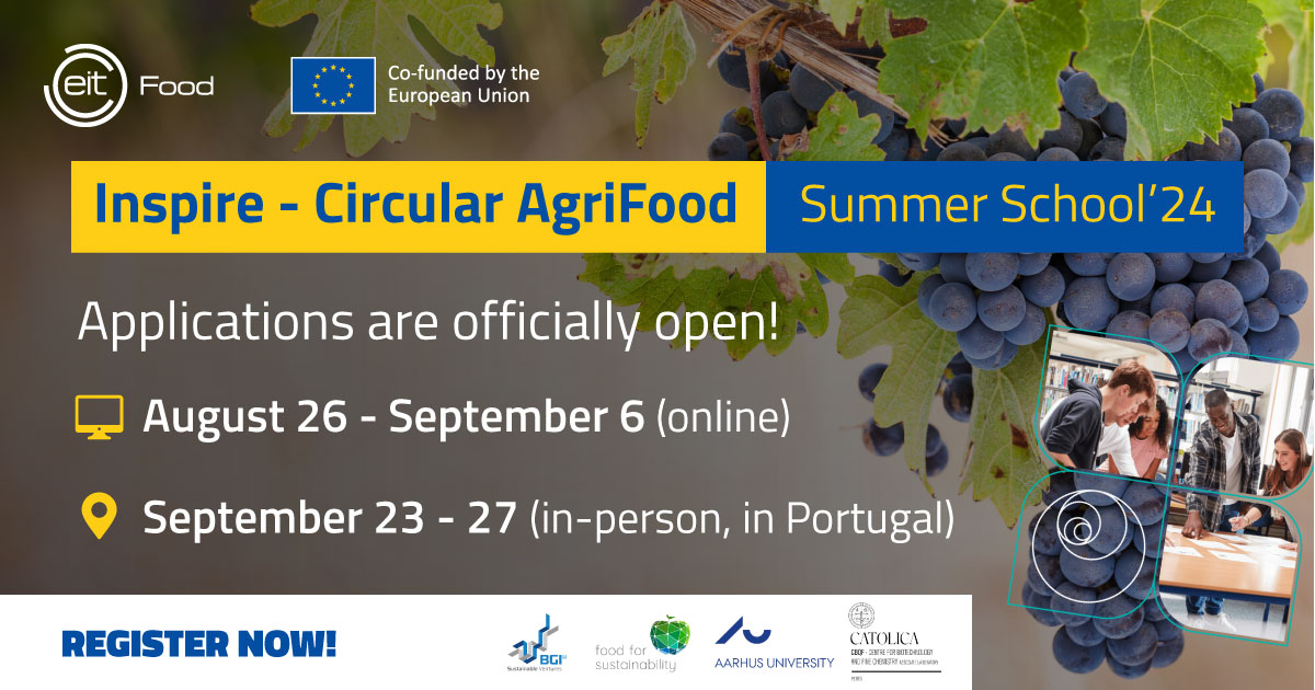 ❓Interested in deepening your knowledge about #circularity in the agrifood sector?🌱

👉Join the <a href="/EITFood/">EIT Food</a> Inspire: Circular AgriFood #SummerSchool, brought to you by <a href="/bgiaccelerator/">BGI - Building Global Innovators</a> 

➡️ learning.eitfood.eu/courses/inspir…