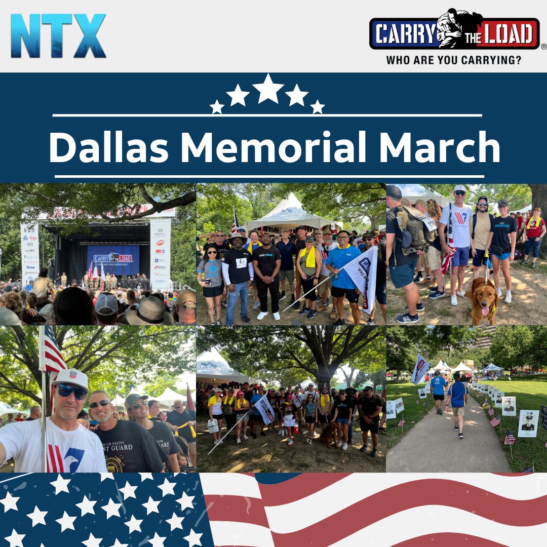 The NTX Market (@ntx_market) on Twitter photo The Dallas Memorial March was such a great way to honor our fallen heroes. Thank you all for supporting such a great charity! 🇺🇸🙏#Carrytheload #FirstNet
<a href="/CC034E/">Cory Cullers</a> <a href="/dbustamante1210/">David Bustamante</a> <a href="/colehamer/">cole hamer</a> <a href="/LillardDerick/">Derick Lillard</a> <a href="/Liz_Arch1/">Liz Archuleta</a> <a href="/LynetteMAguilar/">Lynette Aguilar</a> The Dallas Memorial March was such a great way to honor our fallen heroes. Thank you all for supporting such a great charity! 🇺🇸🙏#Carrytheload #FirstNet
<a href="/CC034E/">Cory Cullers</a> <a href="/dbustamante1210/">David Bustamante</a> <a href="/colehamer/">cole hamer</a> <a href="/LillardDerick/">Derick Lillard</a> <a href="/Liz_Arch1/">Liz Archuleta</a> <a href="/LynetteMAguilar/">Lynette Aguilar</a>