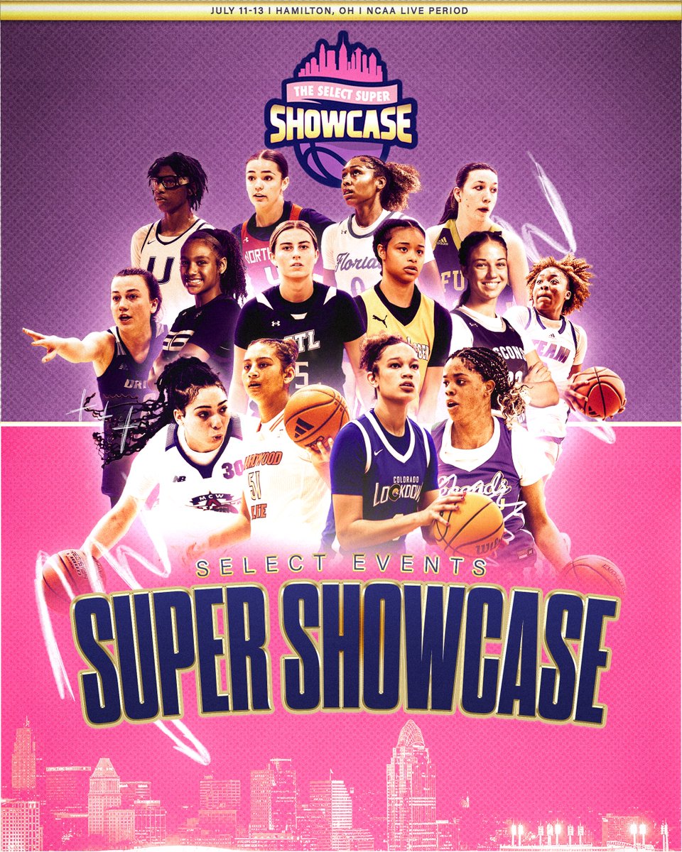 Starting off July the right way 🔥 The Select Super Showcase will bring the best of the best from GUAA, 3SSB, P24, S40, and top independents to Ohio for the first live period of the summer ‼️ July 11-13 | Hamilton, OH