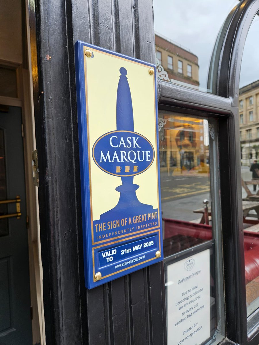 Happy to announce at The Carpenters we are now Cask Marque Certified! The Sign of a Great Pint. 

@caskmarque @CAMRA_Official 
@Newport_BID @gwentcamra 

jwbpubs.com