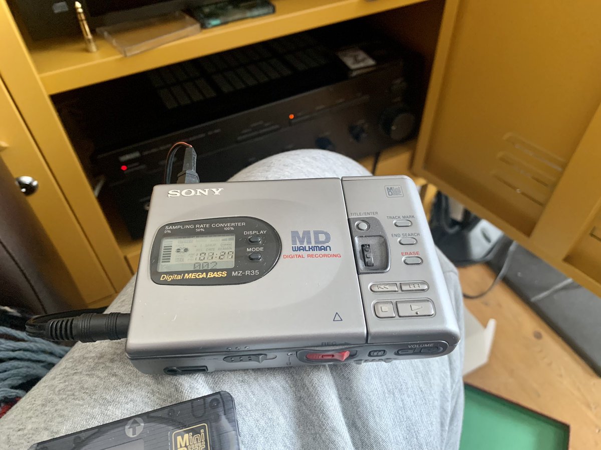 Re visiting my Mini Disc years! Lots of compilations from those shared house/record collections days #sony