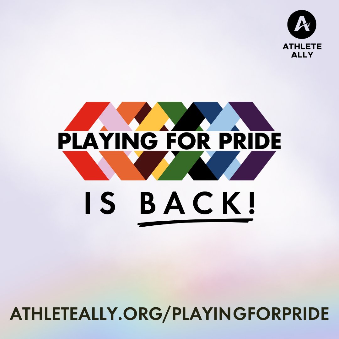 Join us in Playing for Pride this June &amp; beyond! Choose an activity or sport to track throughout the month of June, or simply reach out to loved ones to donate directly towards your goal. 🏳️‍🌈🏳️‍⚧️

Help us build the world’s largest team for LGBTQ+ inclusion. athleteally.org/playingforpride