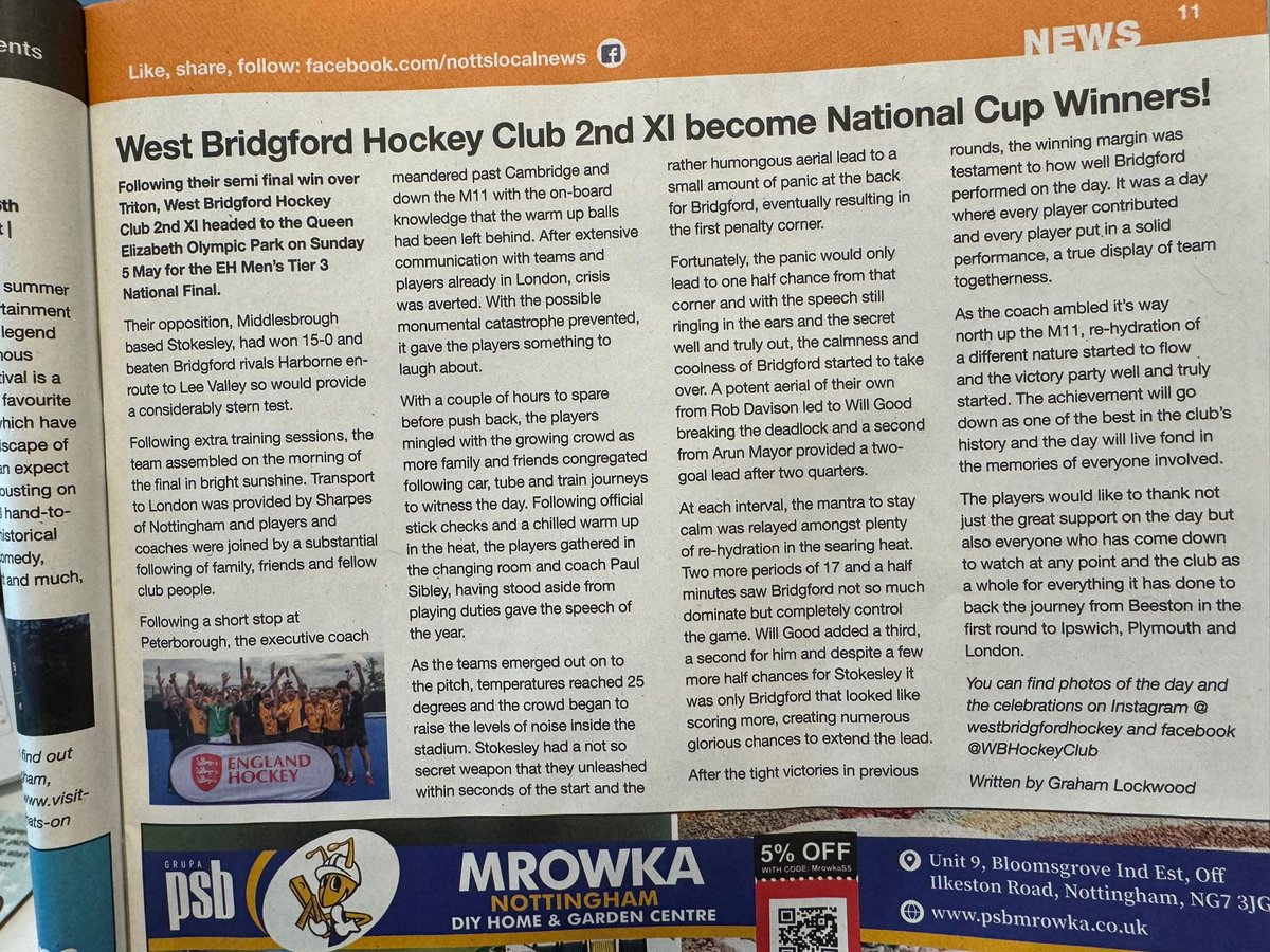 West Bridgford HC tweet media