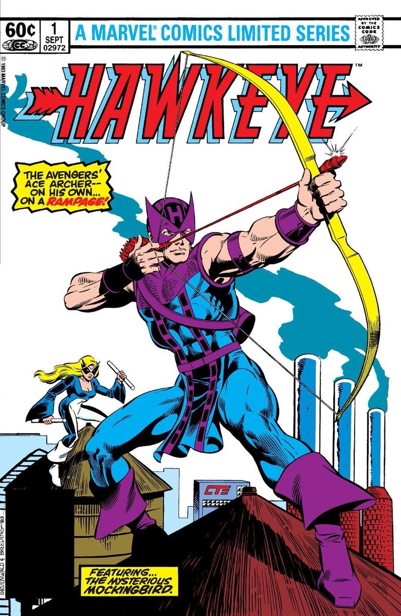 comixmenpodcast's tweet image. #Miércoles de #CómicDeLaSemana Hoy 
Hawkeye Vol. 1 No. 1 con fecha de portada de septiembre de 1983.
Autores: #MarkGruenwald y #BrettBreeding
#ClintBarton #Mockingbird #Avengers #MarvelComics #MarvelAgeOfComics #MarvelUniverse