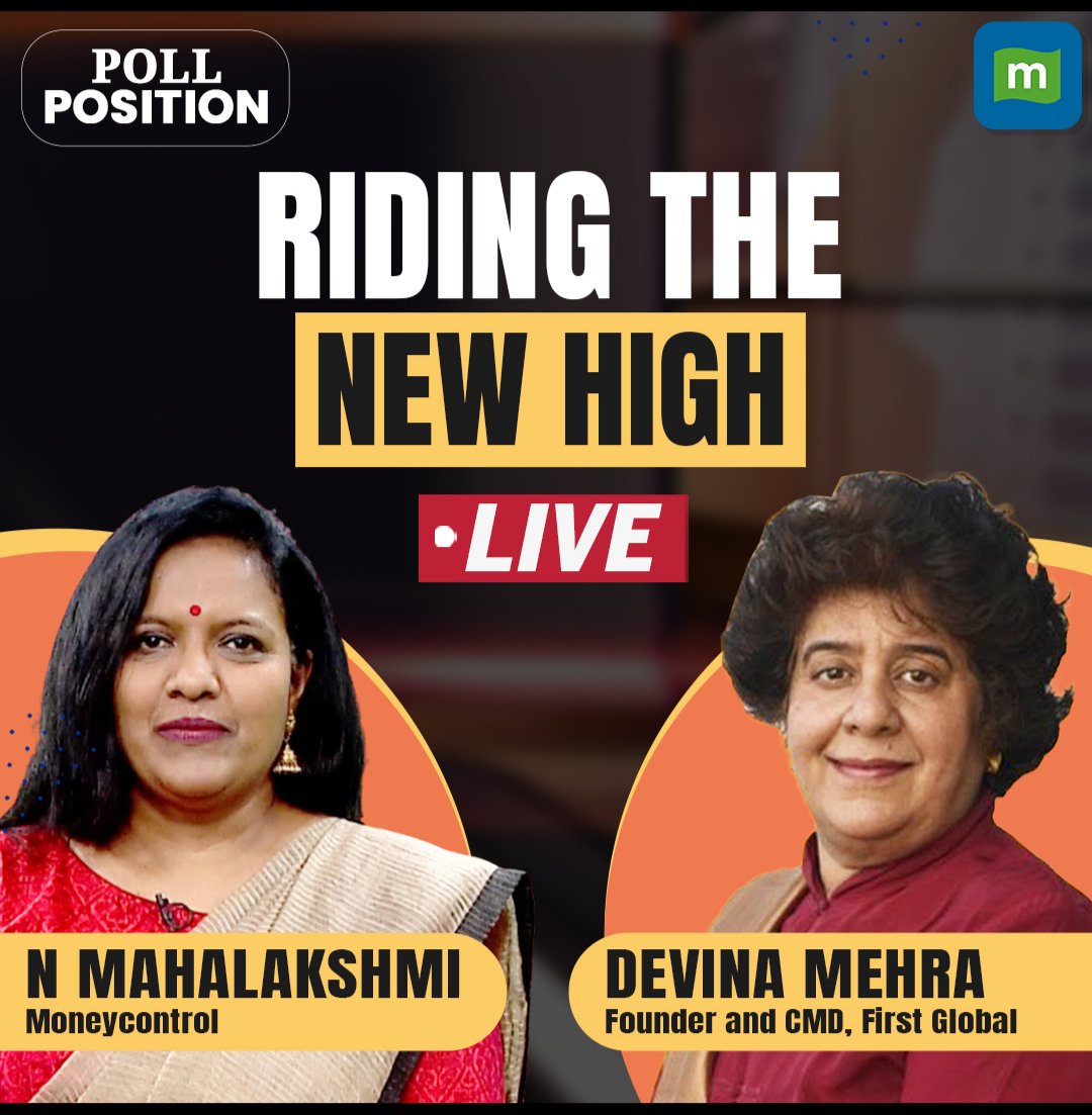 Today's interview with @N_Mahalakshmi_ of @moneycontrolcom Nifty highs, election uncertainty,how hedges work, sectors, Fed outlook and even Nvidia - we discussed it all! Should have some pointers for YOUR #investment strategy 🧐 youtube.com/live/z6WI8aKJ0… #Markets #Nifty