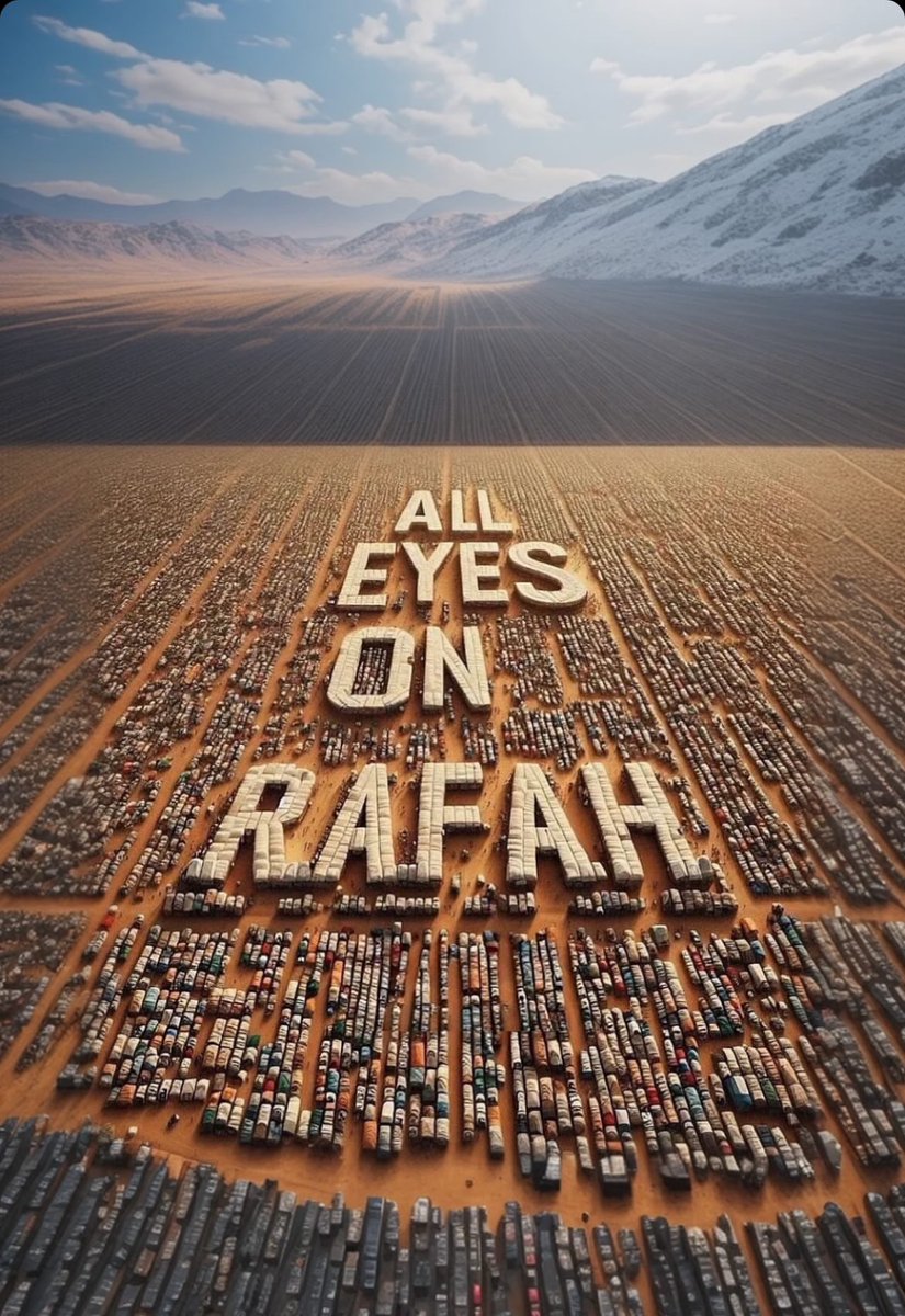 All eyes on Rafah
#AllEyesOnRaffah