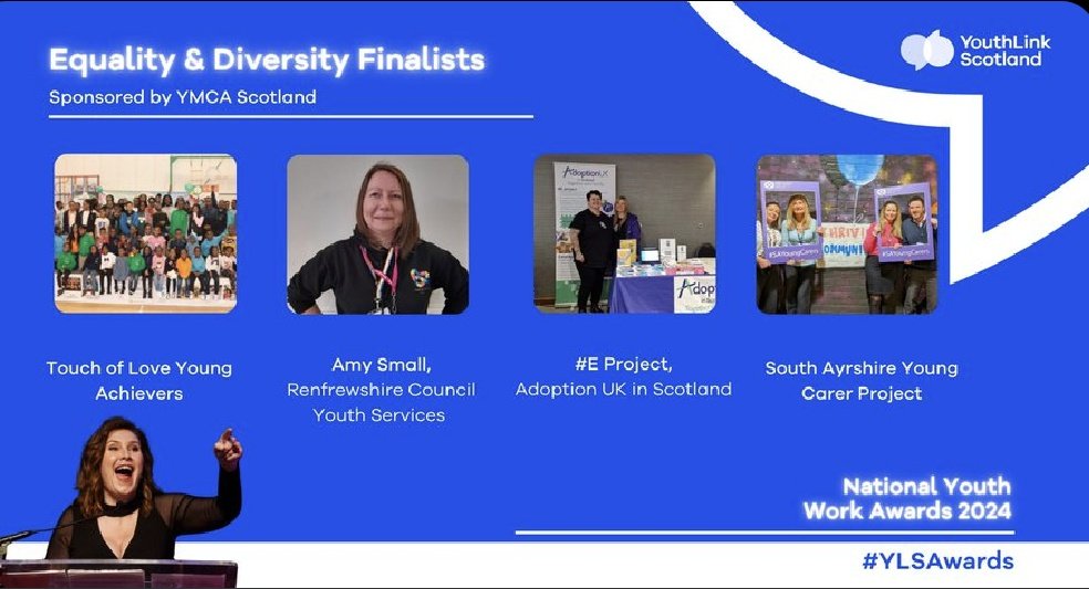 Only 2 weeks until the @YouthLinkScot  #YLSAwards where we're finalists in the Equality & Diversity category 🏆

So excited 😁💜

#WorkingTogether #SAYoungCarers #SAYCMovie #ThrivingCommunities