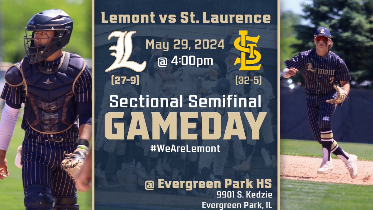 GAMEDAY! Great day for a game. Sectional Semifinal vs STL @ Evergreen Park at 4pm. See you out there. #WeAreLemont