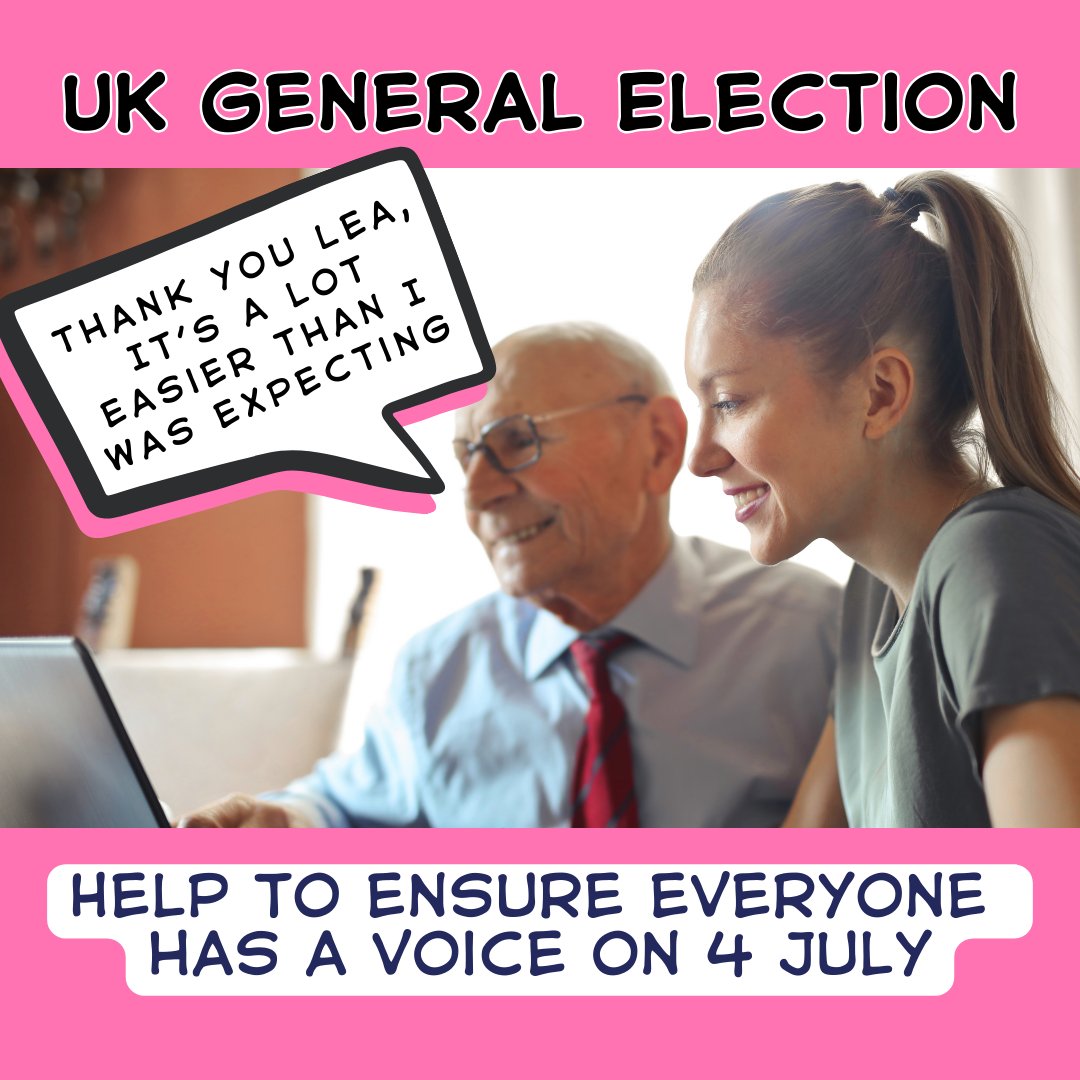 Do you have family or friends who may have difficulty accessing election or voter ID information online? We all have a role to play, why not offer your support. You'll find all the information you need at whitehorsedc.gov.uk/GeneralElectio…