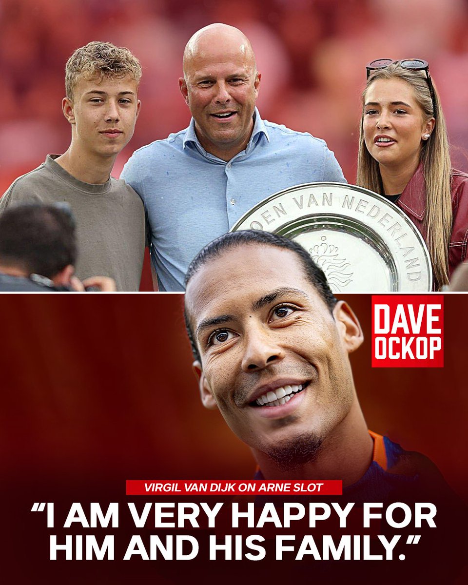 Virgil van Dijk speaking to NOS on if he spoke to Arne Slot: “Yes. It feels good.

“What did I say?”

“How are you doing?”

“No, about anything and everything.”

“You’re talking about your personal situation, you congratulate him.”

“I am very happy for him and his family.”

“And